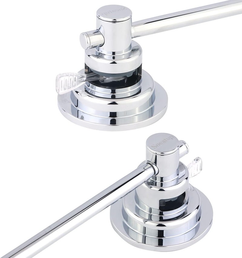 Sneatup Suction Cup Extendable 17-29" Stainless Steel Towel Bar (Chrome Plating) - Image 2